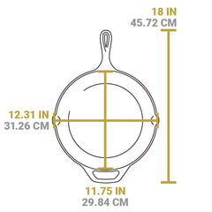 American Road Trip: 12 Inch Seasoned Cast Iron Skillet, Georgia