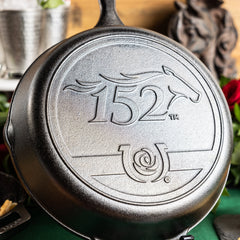 10.25 Inch Seasoned Cast Iron Kentucky Derby Skillet