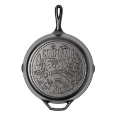 American Road Trip: 12 Inch Seasoned Cast Iron Skillet, California